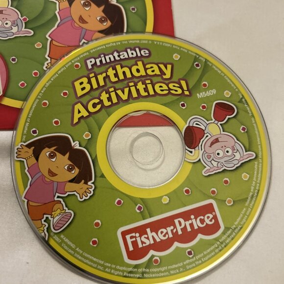 Dora the Explorer printable birthday activities CD 2007 Nickelodeon Nick Junior - Picture 5 of 8